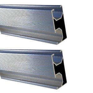 Perfil Barra Trilho Linha C Estrutura Suporte Fixador Placa Painel Solar Alumínio 2,40 Metros | Perf