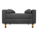 Ver imagem 3 de Recamier Félix King Size 195cm Linho Chumbo - Adj Decor