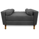 Ver imagem 2 de Recamier Félix King Size 195cm Linho Chumbo - Adj Decor