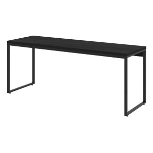 Escrivaninha Mesa Escritório Home Office 1,80x0,60 Dynamica Preto Ônix