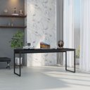 Ver imagem 3 de Escrivaninha Mesa Escritório Home Office 1,80x0,60 Dynamica Preto Ônix