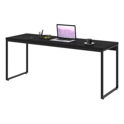 Escrivaninha Mesa Escritório Home Office 1,80x0,60 Dynamica Preto Ônix - 4