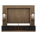 Ver imagem 6 de Estante com Leds para TV até 65" Multimóveis Berlim FG3392 Madeirada/Preta