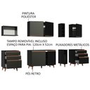 Ver imagem 5 de Armário de Cozinha Completa 260cm Preto Reims Madesa 06