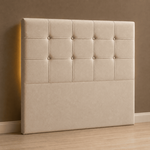 Cabeceira Casal Cama Box Estofada Virginia 140 cm Veludo
