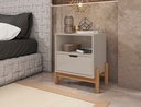 Ver imagem 2 de Mesa de Cabeceira Antares Off White - Casa D Móveis