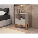 Ver imagem 2 de Mesa de Cabeceira Antares Off White - Casa D Móveis