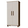 Armário Multiuso 2 Portas Malbec/Off White - Adj Decor - 1