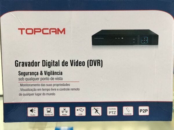 DVR Gravador 8 Canais com HD 500Gb Topcam Xmeye 6X1 H.265 - 7