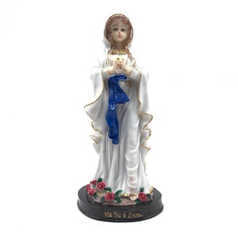 Imagem de Nossa Senhora de Lourdes Resina Nacional 20 cm