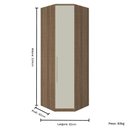 Ver imagem 3 de Guarda Roupa Modulado 01 Porta 234cm Canto Oblíquo Setiba