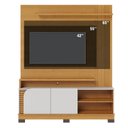Ver imagem 3 de Estante Home Theater Jurerê 1.5 Naturale Off White Matte - Colibri