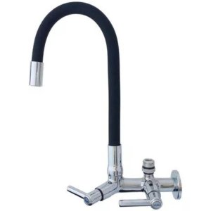 Torneira Gourmet Bica Móvel Parede Cozinha Tubo Flexível para Filtros ou Máquinas Lava Louças 7163