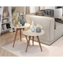 Ver imagem 1 de Conjunto de Mesas Apoio Lateral Casa Móveis:Off White