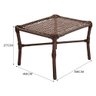 Conjunto Mesa de Centro 4 Cadeiras Vitória Área Externa Tabaco - 6