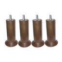 Ver imagem 1 de Kit 8 Pes Marrom para Cama Box e Moveis em Geral Altura 13cm