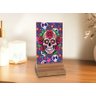 Placa e Display Decorativa de Mesa Caveira Mexicana - 3