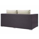 Ver imagem 2 de Sofá de Jardim Sacada Varanda Área Externa Sofá de Fibra Junco Sintético