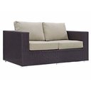 Ver imagem 1 de Sofá de Jardim Sacada Varanda Área Externa Sofá de Fibra Junco Sintético