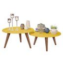 Ver imagem 2 de Conjunto de Mesa de Centro Retrô Casa Móveis:Amarela