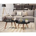 Ver imagem 1 de Conjunto de Mesa de Centro Retrô Casa Móveis:Preta