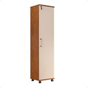 Ver imagem 3 de Armário Multiuso Stella 1 Porta com Chave:off White Freijó