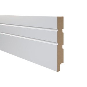 Rodapé de MDF Durafloor Essencial E-01 Branco Polar 15cm x 18mm x 2,1M