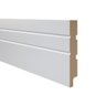 Rodapé de MDF Durafloor Essencial E-01 Branco Polar 15cm x 18mm x 2,1M - 1