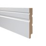 Rodapé de mdf Durafloor Essencial E-02 Branco Polar 15cm x 18mm x 2,1m - 1