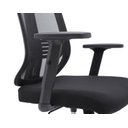 Ver imagem 6 de Kit 10 Cadeiras de Escritório Presidente King em Tela - Preta