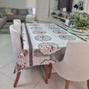 Ver imagem 1 de Toalha de Mesa Pvc Transparente 2,10x1,40 Impermeável Mod 09