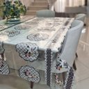 Ver imagem 4 de Toalha de Mesa Pvc Transparente 2,10x1,40 Impermeável Mod 09