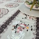 Ver imagem 3 de Toalha de Mesa Pvc Transparente 2,10x1,40 Impermeável Mod 09