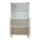 Ver imagem 5 de Aparador Bar Adega + Cristaleira Ditália R-633 E-964 Branco