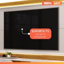 Ver imagem 6 de Estante Home para Tv até 75 Polegadas 2,40m Led 4 Portas Londres