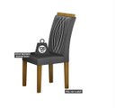 Ver imagem 4 de Mesa Doha 1,60 Decor/off Tampo Off C/vidro 6 Cadeiras Doha