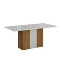 Ver imagem 3 de Mesa Doha 1,60 Decor/off Tampo Off C/vidro 6 Cadeiras Doha