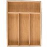 Porta Talheres Organizador Gaveta Bambu e MDF 4 Decoração Cozinha e Mesa Jantar Divisorias Ecologico - 6