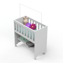 Ver imagem 2 de Mini Berço Lya Carolina Baby Branco