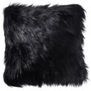 Ver imagem 1 de Capa Almofada Premium Pelúcia Pelo Alto 40x40cm: Preto