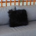 Ver imagem 2 de Capa Almofada Premium Pelúcia Pelo Alto 40x40cm: Preto