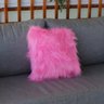 Capa Almofada Premium Pelúcia Pelo Alto 40x40cm: Pink - 1