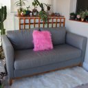 Ver imagem 2 de Capa Almofada Premium Pelúcia Pelo Alto 40x40cm: Pink