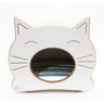 Nicho Casinha Cama Toca para gato - Happy Cat - Branco - Tecido AcquaBlock - Karsten - Entraremos em - 2