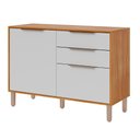 Ver imagem 1 de Balcão Divina 120 Cm para Cozinha com 2 Portas e 2 Gavetas Cinamomo/branco