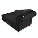 Ver imagem 5 de Divã Chesterfield 165 cm Capitonado com Strass Suede Preto - D’Rossi