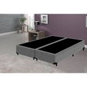 Ver imagem 2 de Cama Box Blindado Casal Bipartido AColchoes Suede Cinza 40x138x188