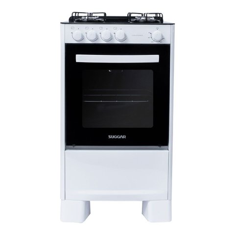 Fogão Suggar de Piso Cook Essence 4 Bocas com Mesa de Vidro