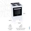 Ver imagem 3 de Fogão Suggar de Piso Cook Essence 4 Bocas com Mesa de Vidro