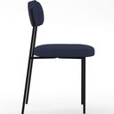 Ver imagem 4 de Kit 06 Cadeiras Sala de Jantar L02 Suede Azul Marinho